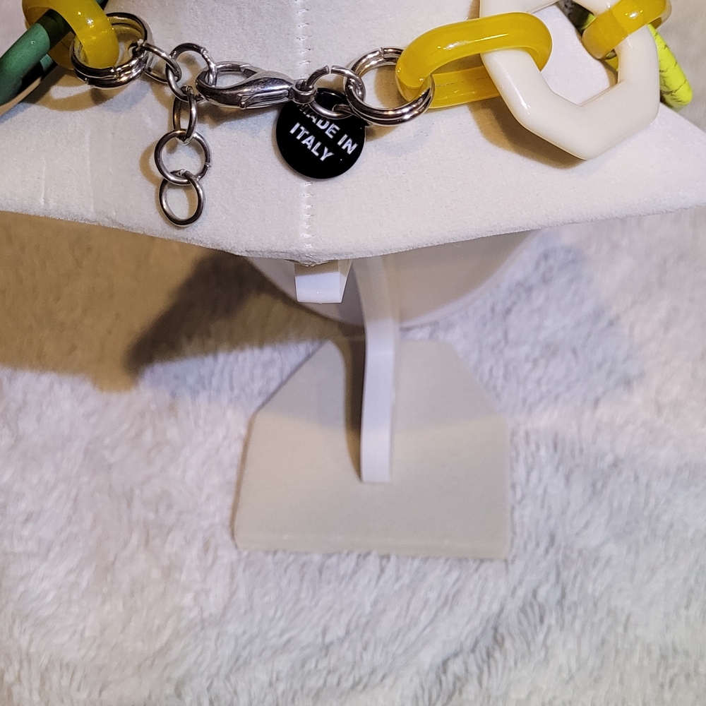 Chunky Multicolor Statement Necklace - image 2